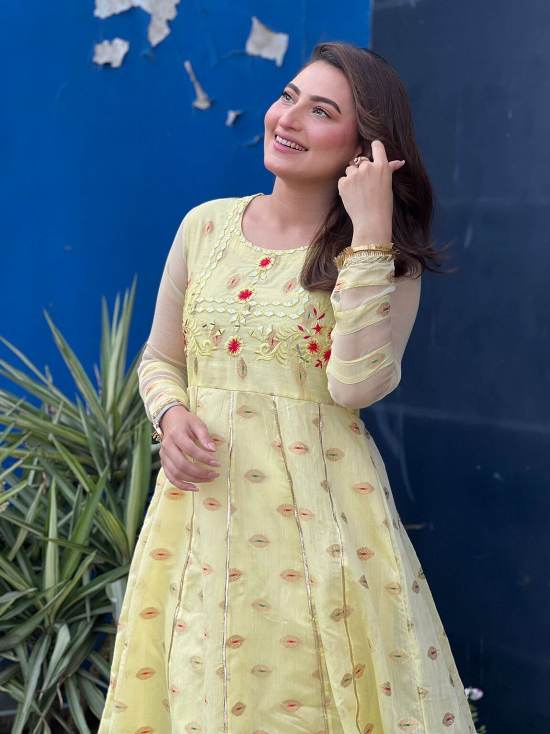 Cotton Mirror Frock(1 PC)