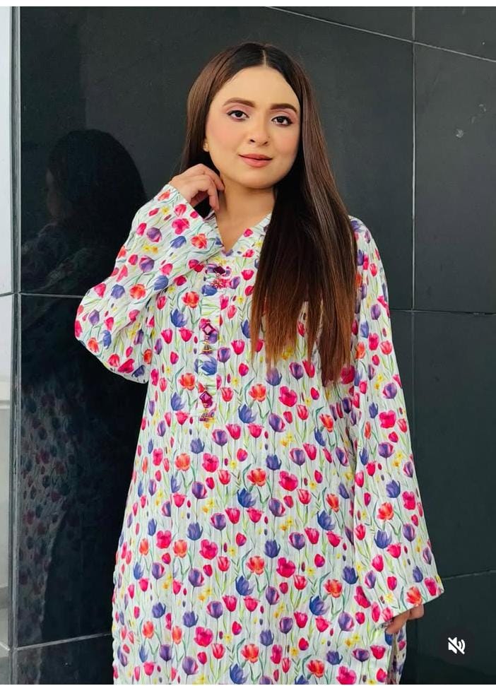 Print lawn  Shirt  Trouser (Doria lawn 2pcs) SA-850