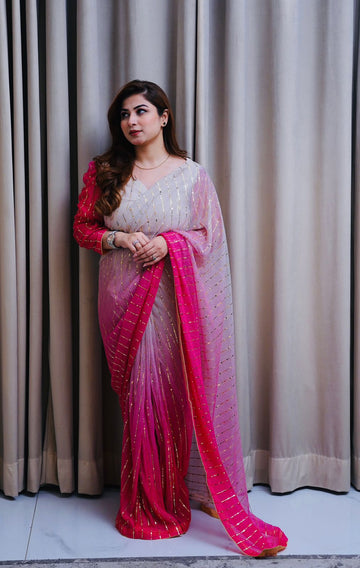 Moon light Sequence Saree