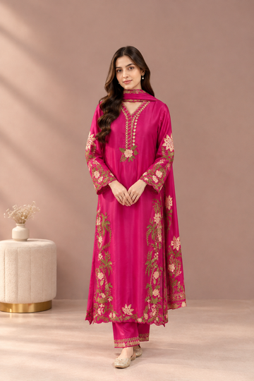 faiza kaftan 3Pc  - New Arrivals
