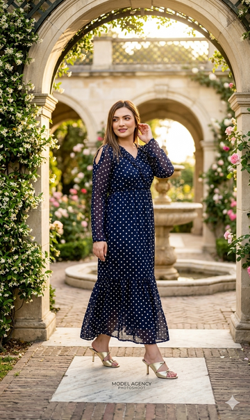 Dot Chiffon frock