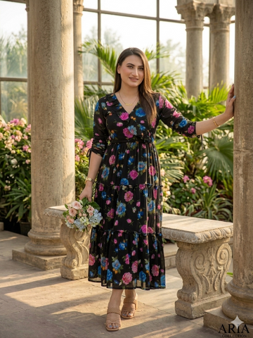 Black rose frock