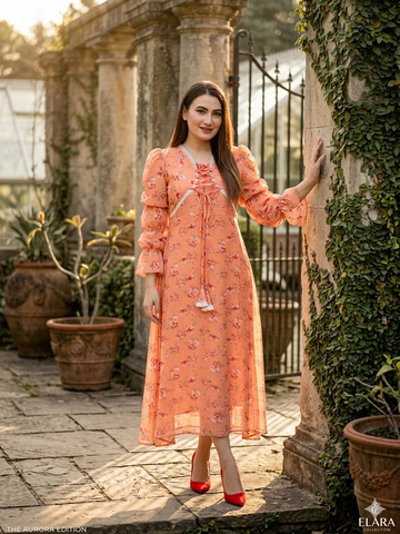 FLORAL CHIFON FROCk