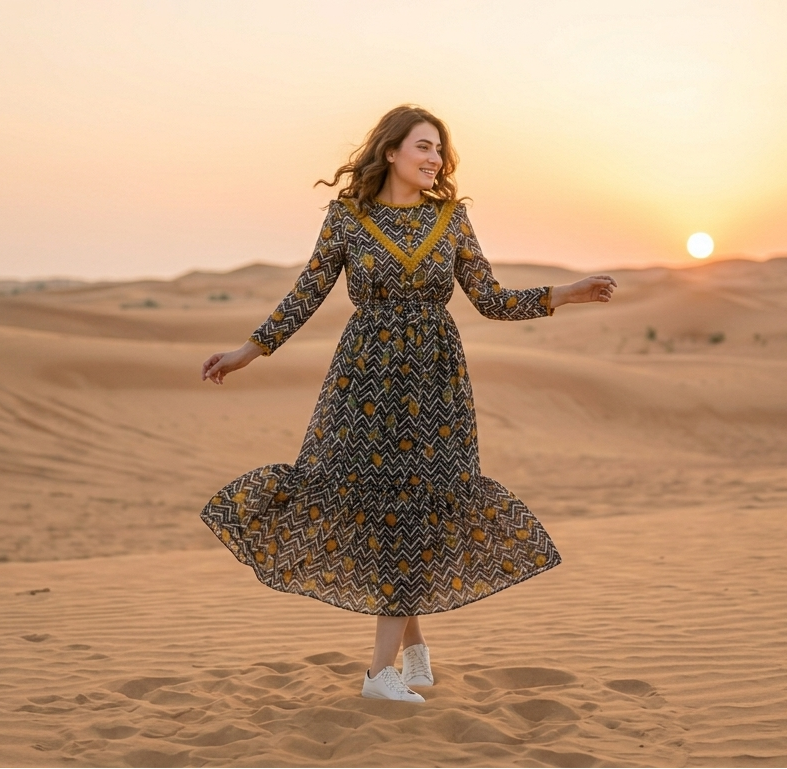 Floral Chiffon Frock