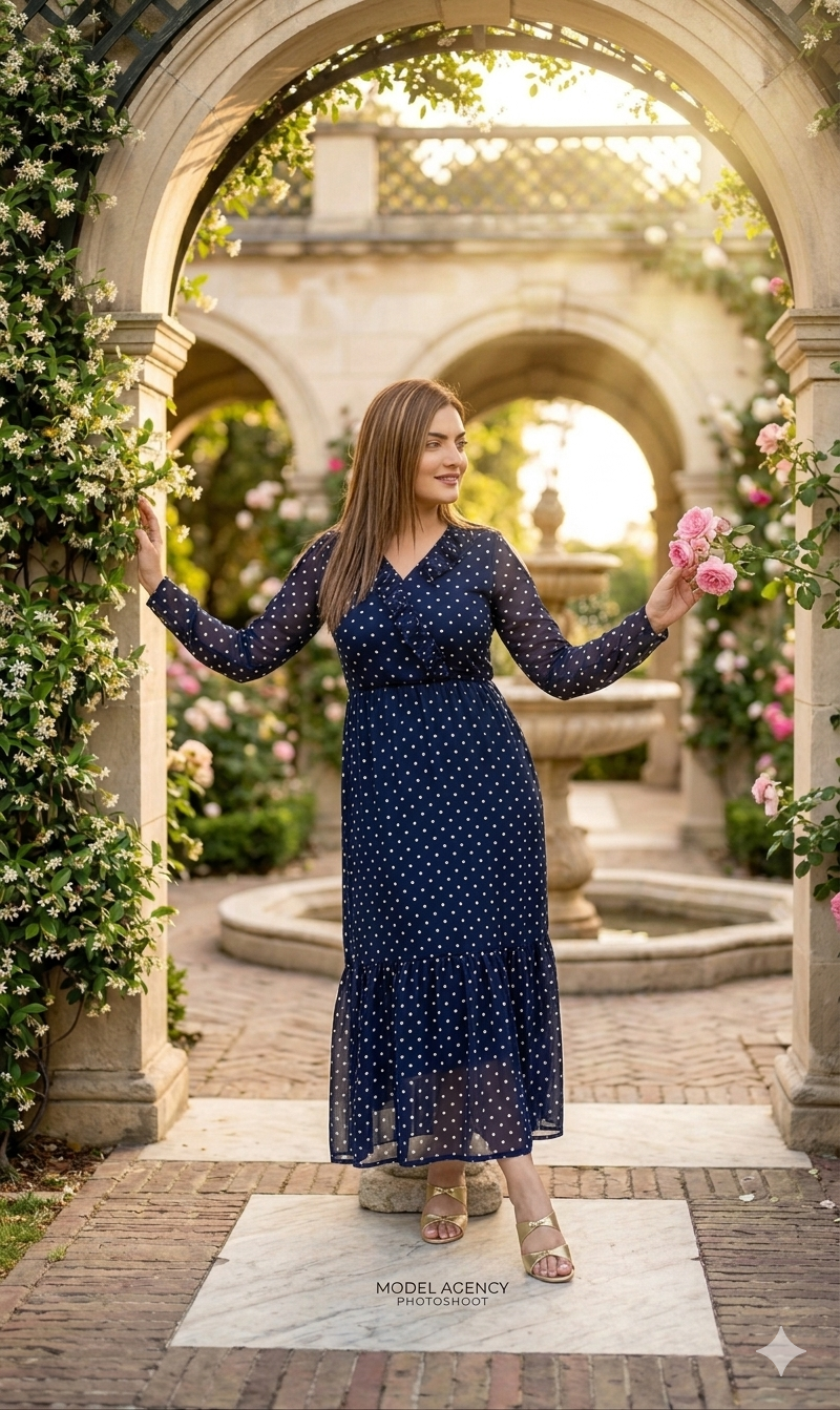 Dot Chiffon frock