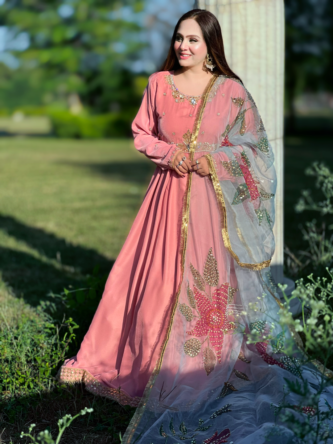Huriya Velvet Frock