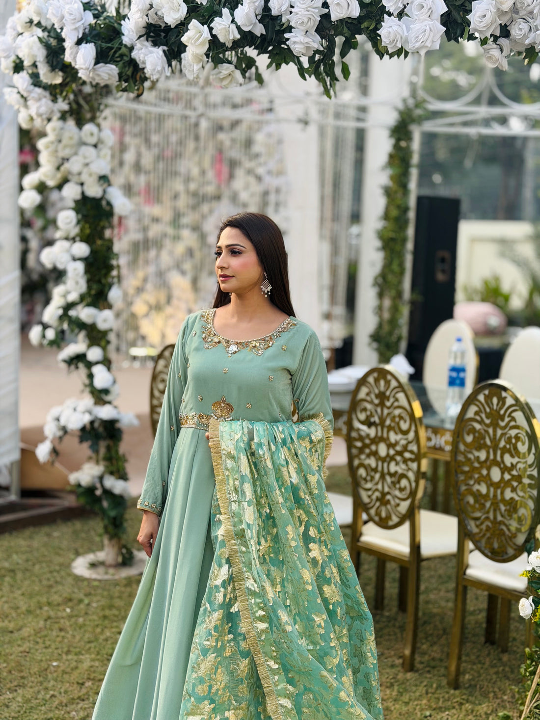 Huriya Velvet Frock
