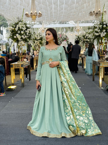 Huriya Velvet Frock