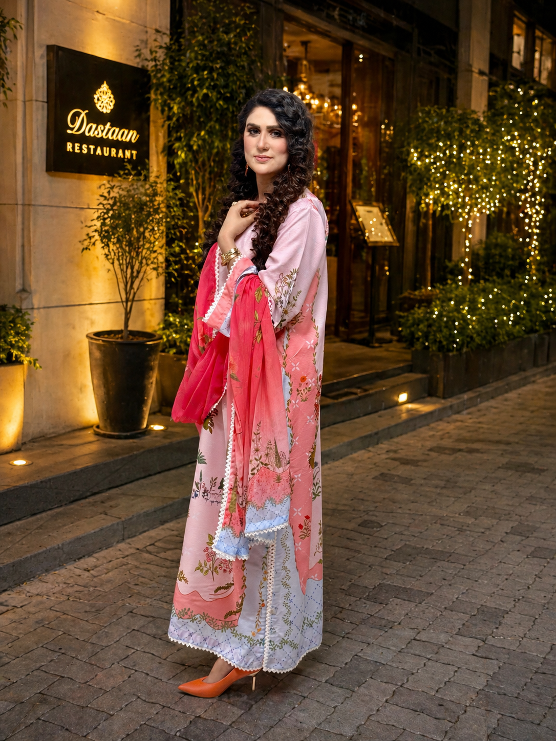 Blushia 3pc Unstitched Suit