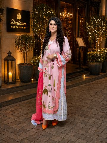 Blushia 3pc Unstitched Suit