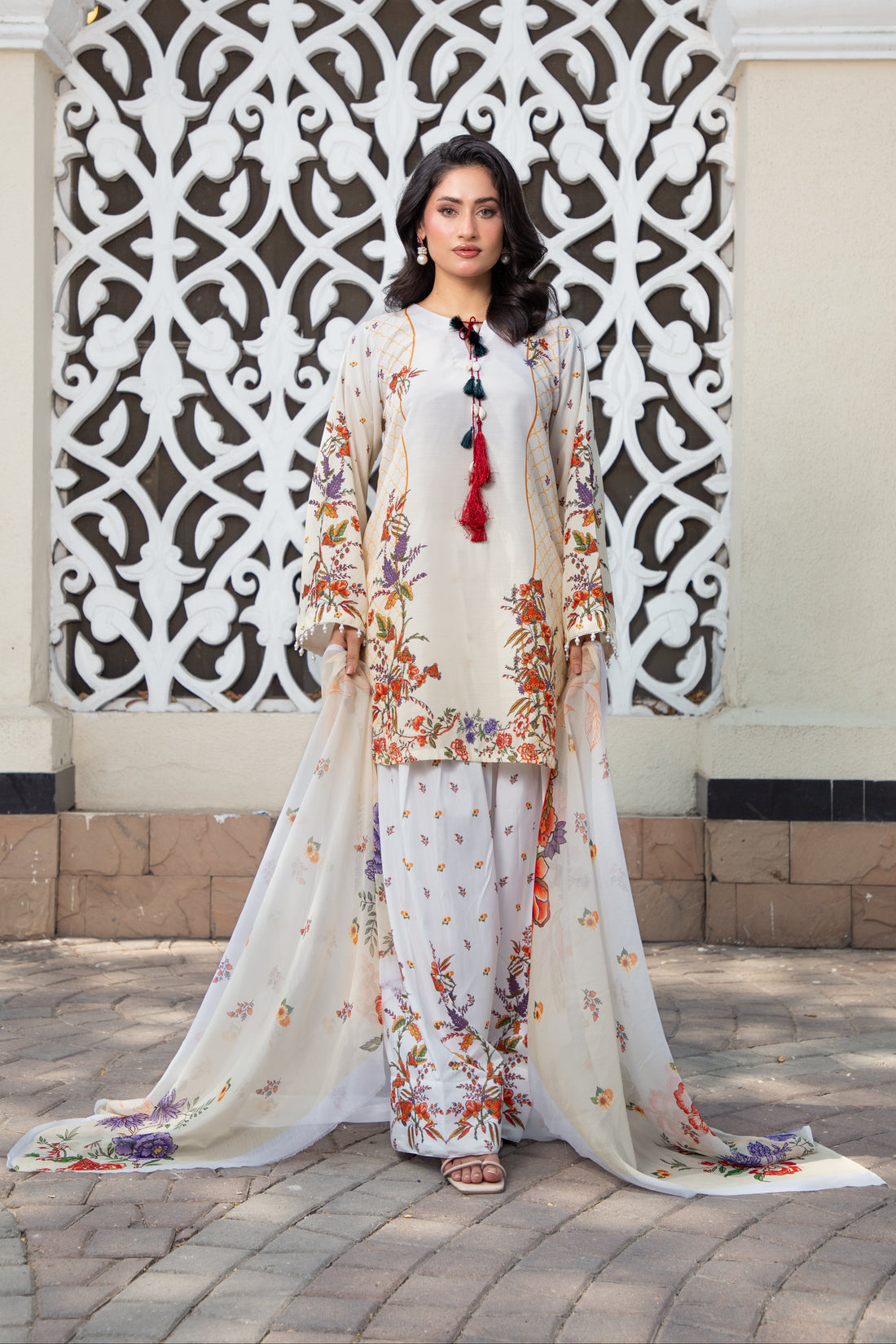 Sunehri Gul 3pc Farshi