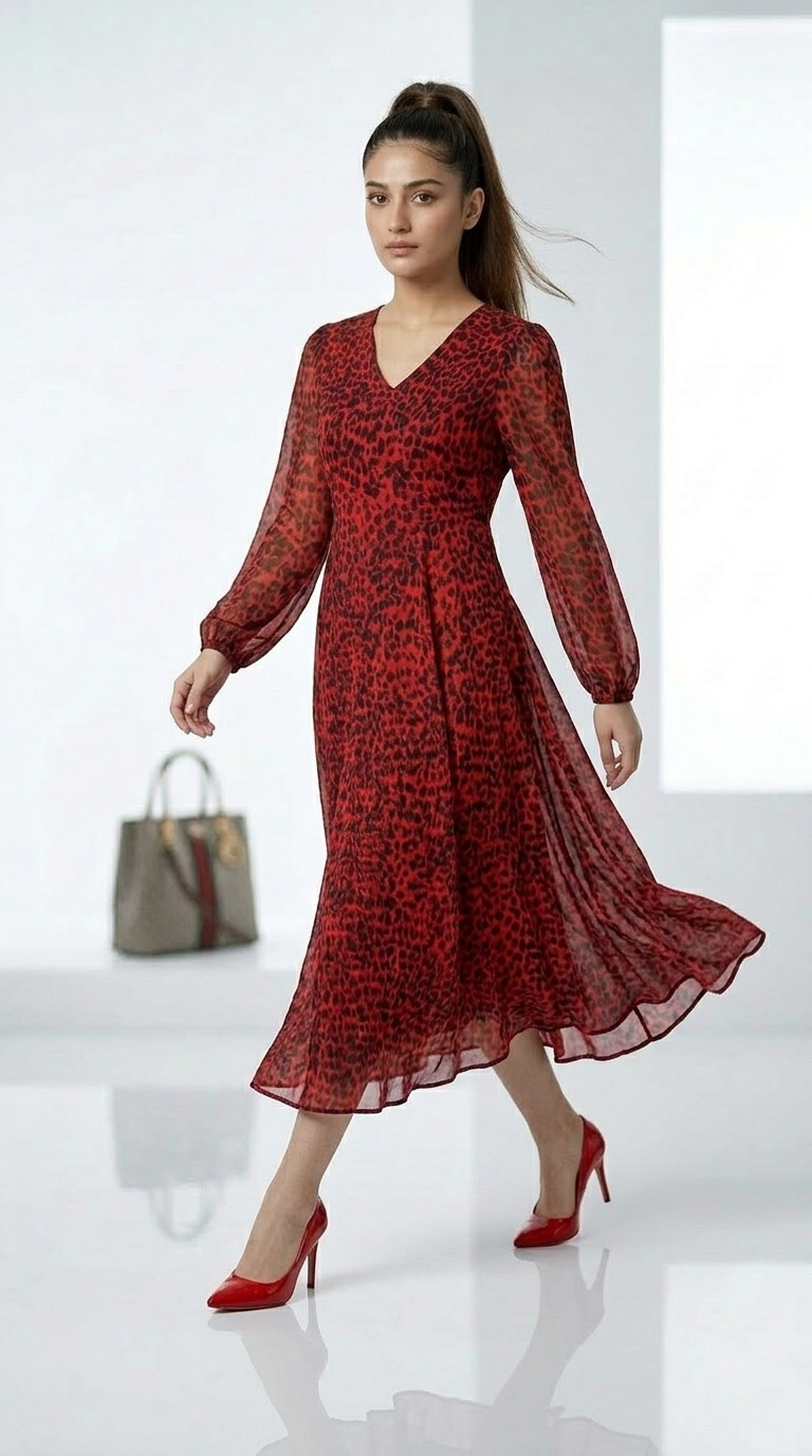 Chiffon Maxi With Soft Lining(1 PC)