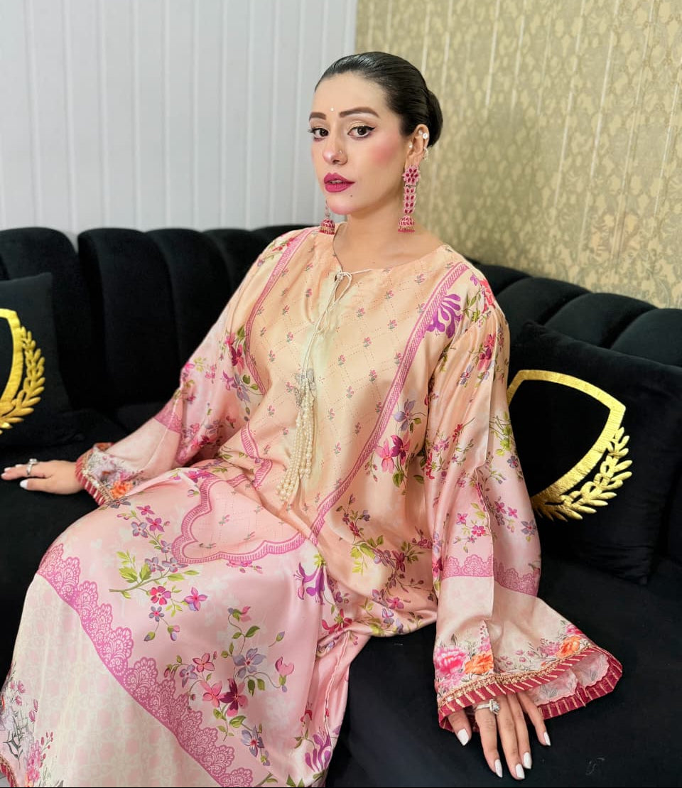 Sakura Floral Kaftan