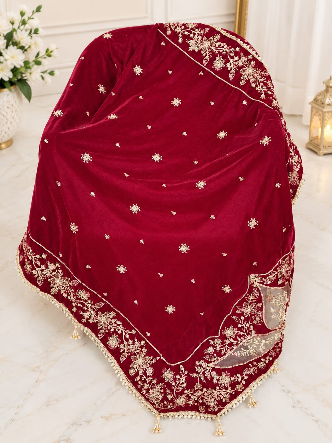Glitter Heaven Velvet Shawl sas103