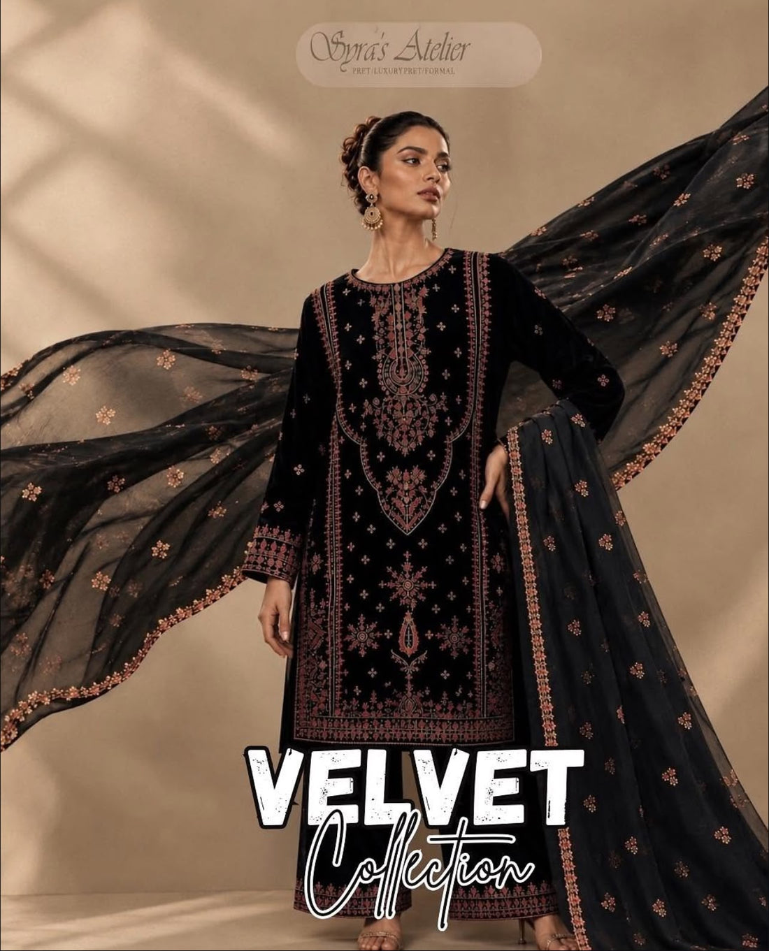 Gloira Velvet Suit (SA1012)
