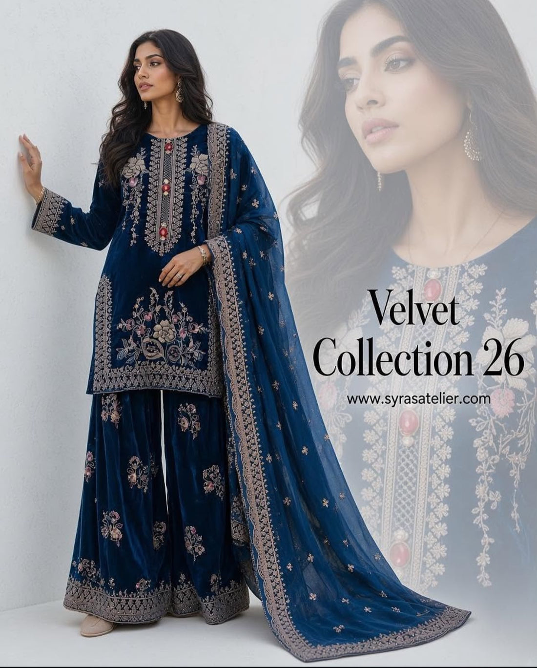 Ridika 3-Piece Velvet Suit (SA-1020)