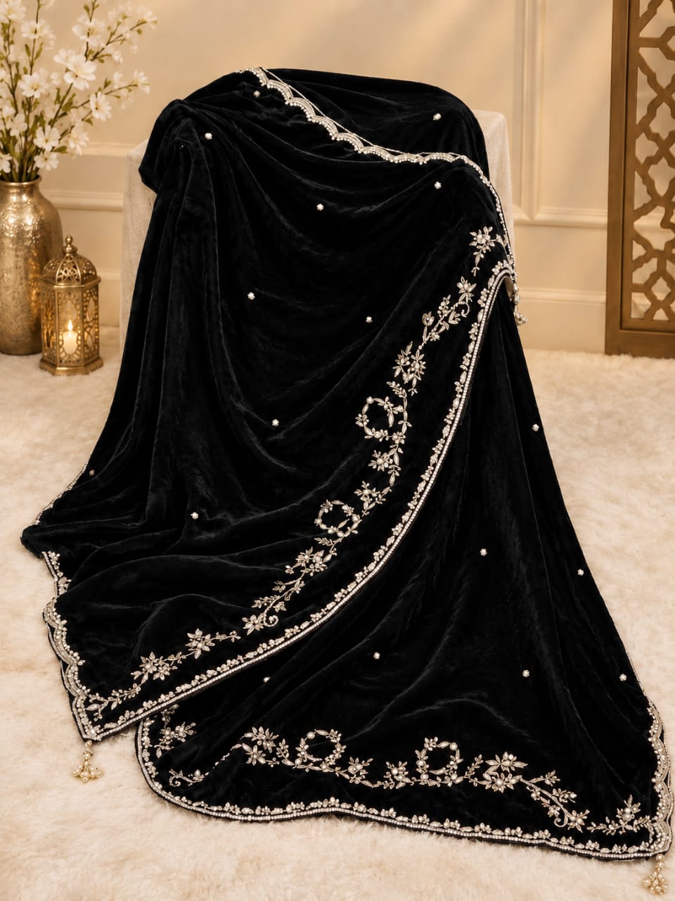 Sultana Velvet Shawl  SAS101