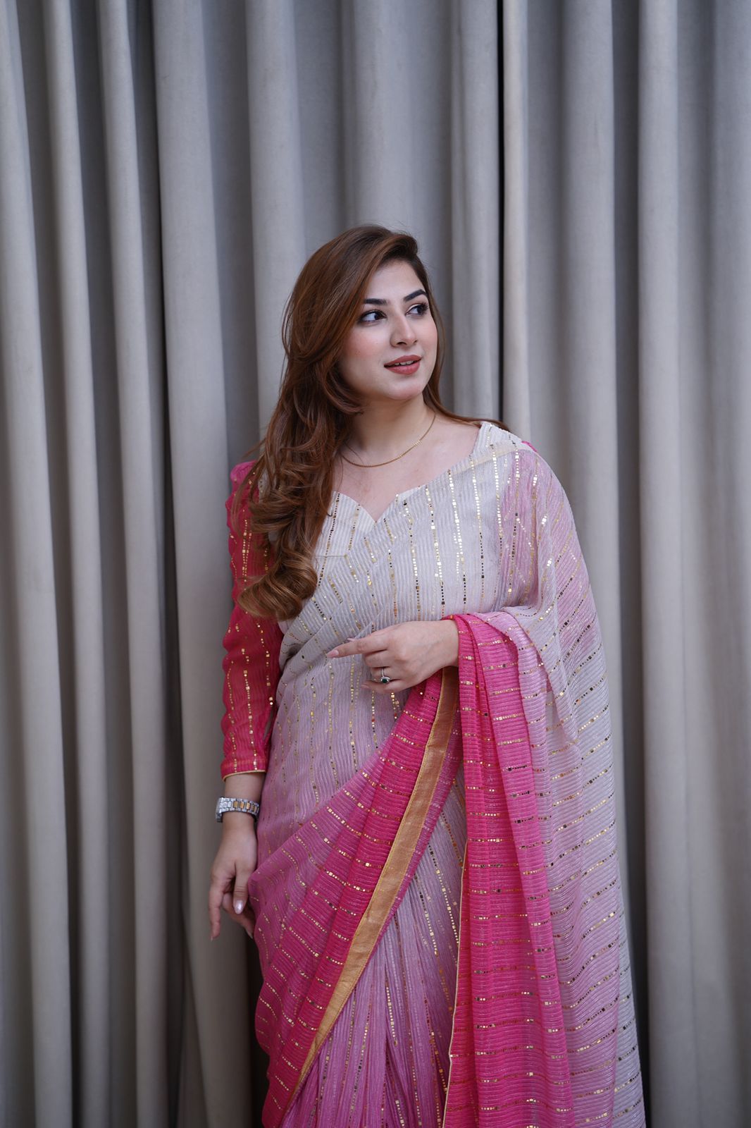 Moon light Sequence Saree