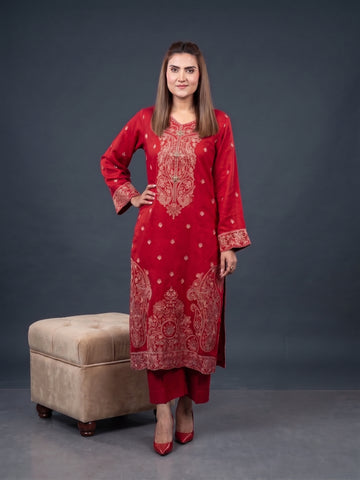 Dilkush 2-Piece Embroidered Viscose Suit by Syra's Atelier — outfit image 1