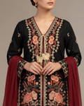 Elegant Black 3-Piece Dhanak Farshi Suit by Syra's Atelier — outfit image 4
