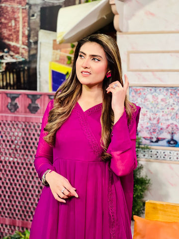 Virsace  Chiffon Frock 3pc