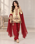 Luxe Loom 3-Piece Dhanak Farshi Suit by Syra's Atelier — outfit image 1